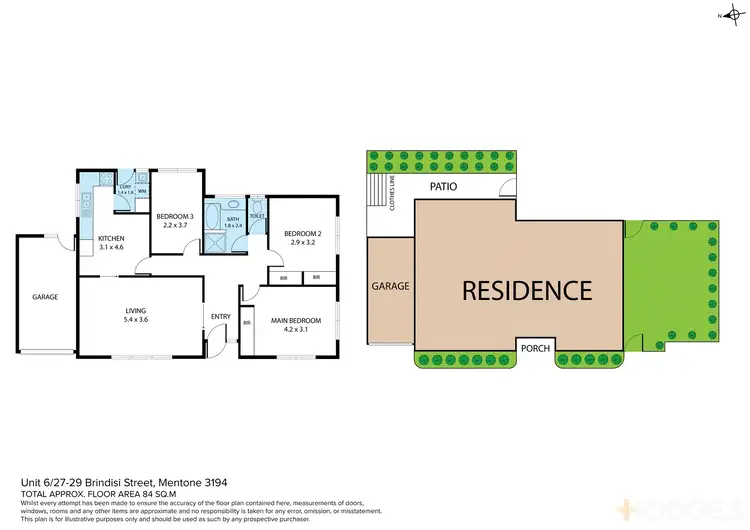 Floorplan of Homely unit listing, 6/27-29 Brindisi Street, Mentone VIC 3194