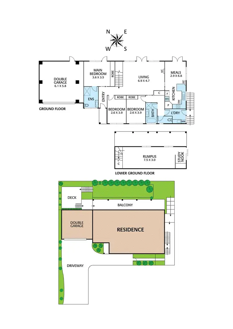 Floorplan of Homely house listing, 40 Highpoint Crescent, Eltham North VIC 3095