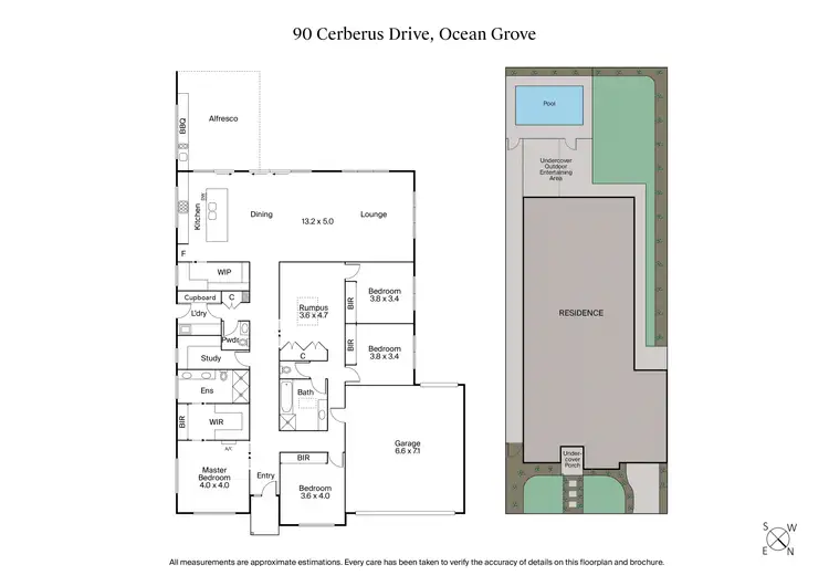 Floorplan of Homely house listing, 90 Cerberus Drive, Ocean Grove VIC 3226