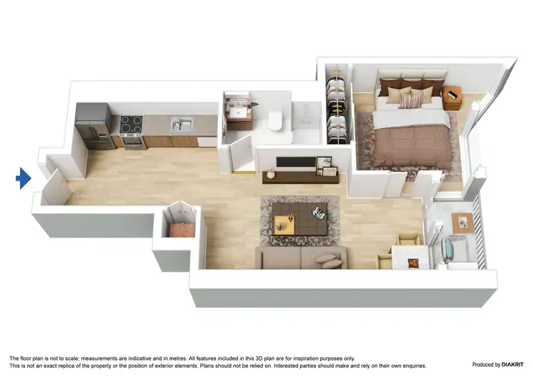 Floorplan of Homely apartment listing, 1904/1 Balston Street, Southbank VIC 3006