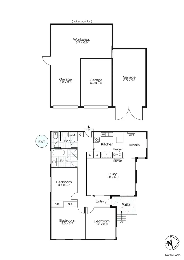 Floorplan of Homely house listing, 3 Malmesbury Street, Wendouree VIC 3355