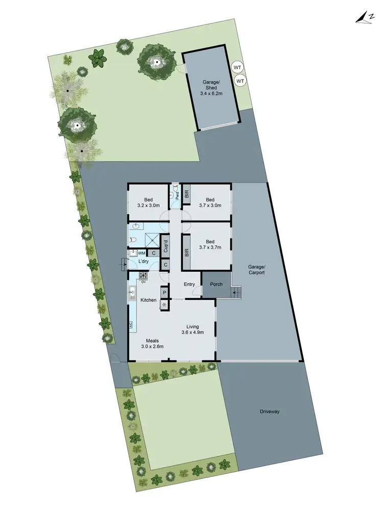 Floorplan of Homely house listing, 10 Monash Crescent, Clayton South VIC 3169