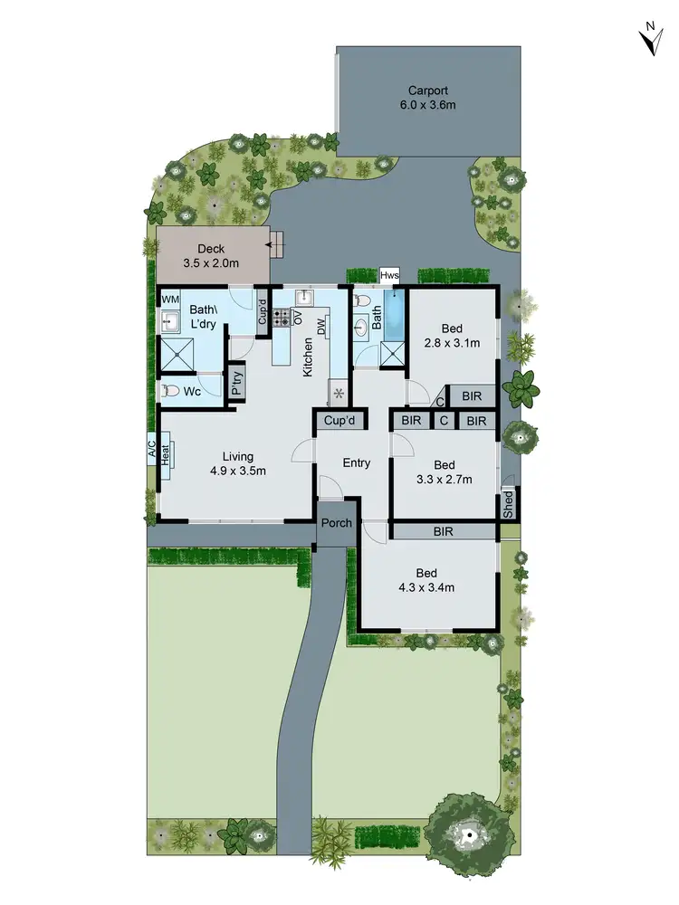 Floorplan of Homely unit listing, 1/30 Sesame Street, Mount Waverley VIC 3149