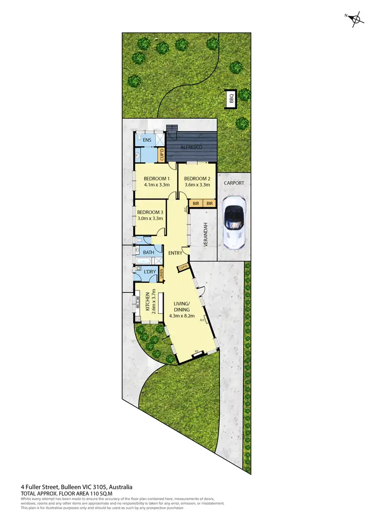 Floorplan of Homely house listing, 4 Fuller Street, Bulleen VIC 3105