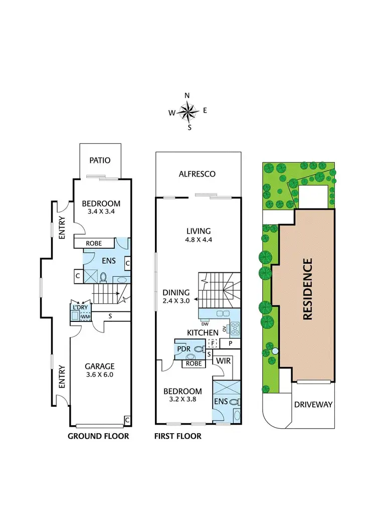 Floorplan of Homely townhouse listing, 1 Brushtail Close, Eltham North VIC 3095