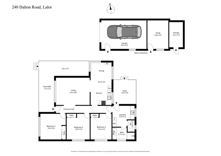 Floorplan of Homely house listing, 240 Dalton Road, Lalor VIC 3075