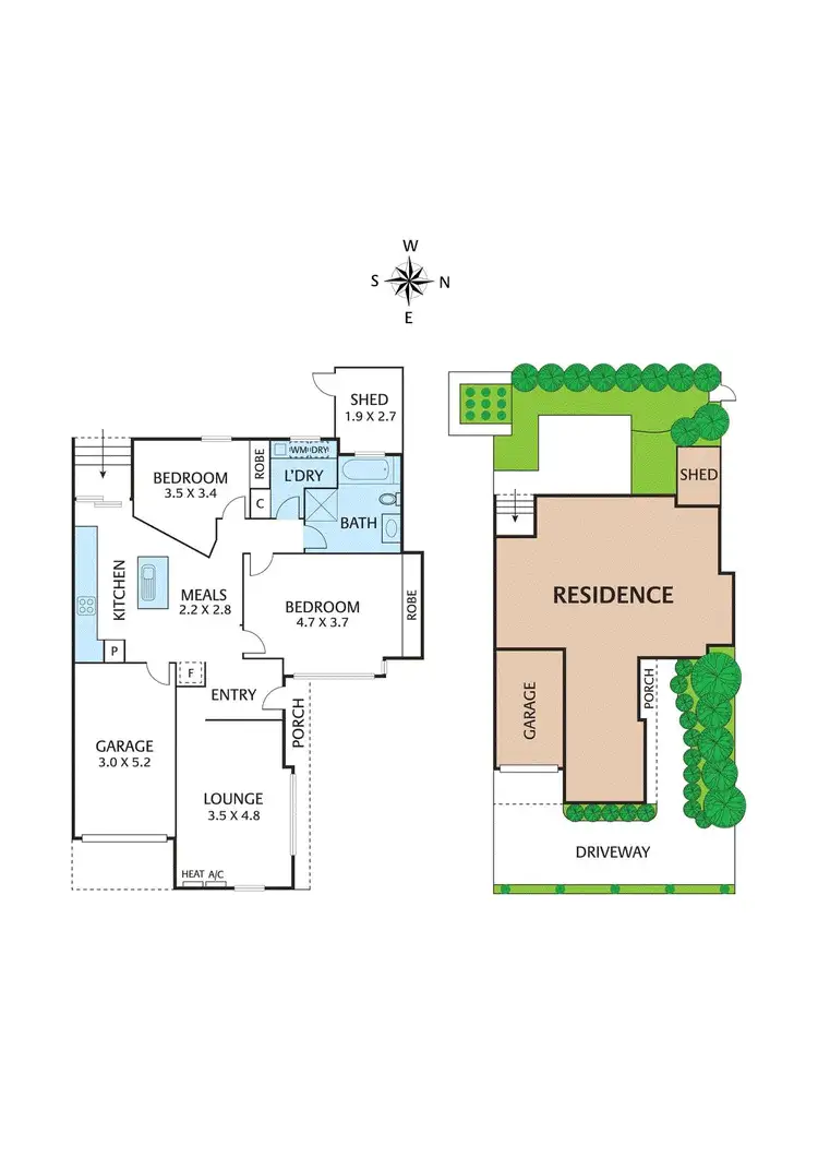 Floorplan of Homely unit listing, 2/75 Airlie Road, Montmorency VIC 3094
