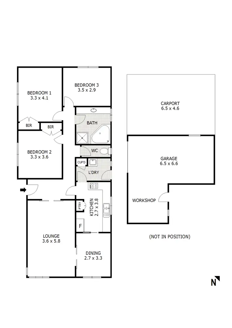 Floorplan of Homely house listing, 201 High Street, Broadford VIC 3658