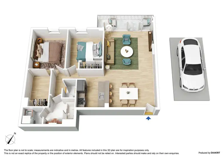 Floorplan of Homely apartment listing, 17/88 Park Street, South Melbourne VIC 3205
