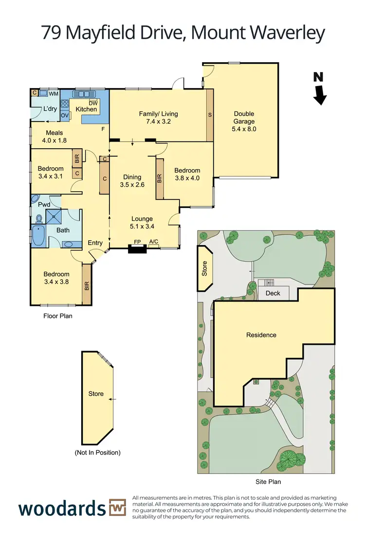 Floorplan of Homely house listing, 79 Mayfield Drive, Mount Waverley VIC 3149