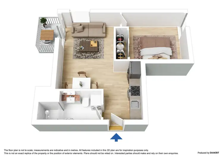 Floorplan of Homely apartment listing, 1007/151 City Road, Southbank VIC 3006