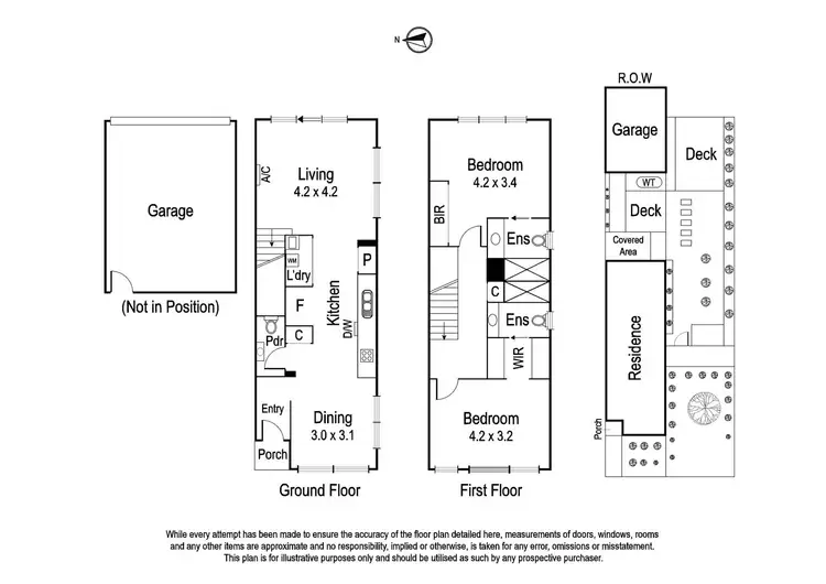 Floorplan of Homely townhouse listing, 2 Heffernan Walk, Heidelberg Heights VIC 3081