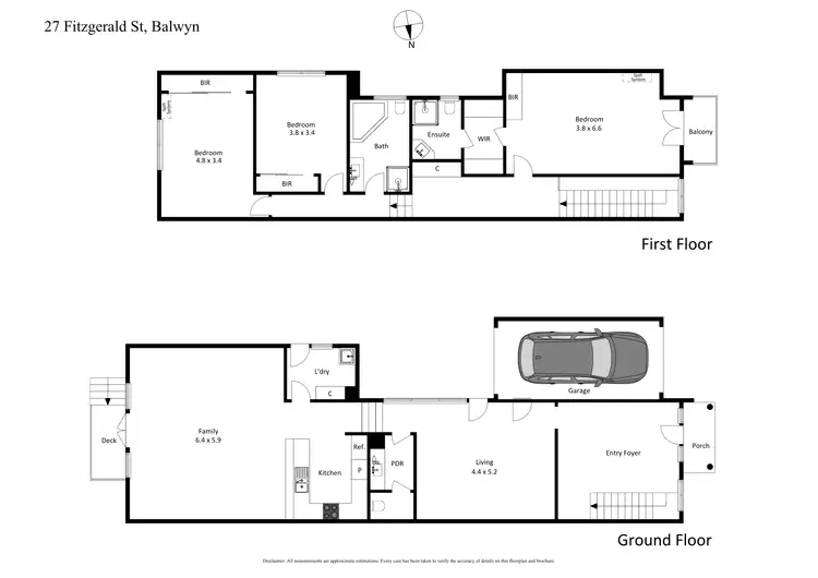Floorplan of Homely house listing, 27 Fitzgerald Street, Balwyn VIC 3103
