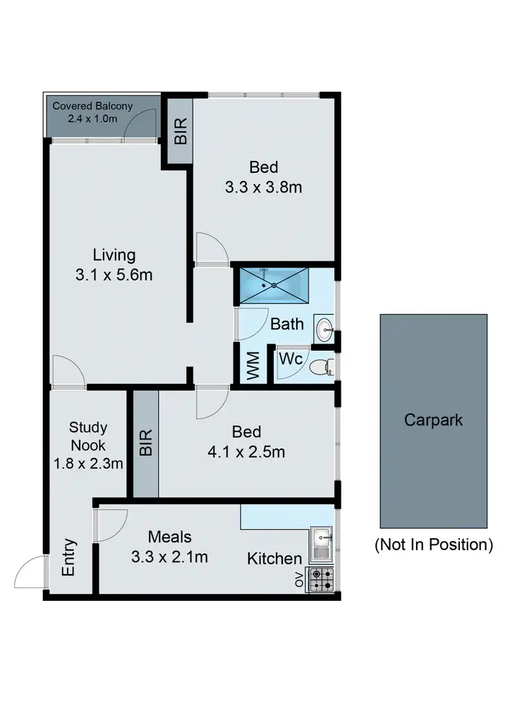 Floorplan of Homely apartment listing, 4/21 Jersey Parade, Carnegie VIC 3163