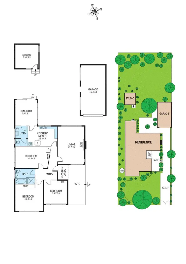 Floorplan of Homely house listing, 1 Kaniva Court, Bentleigh East VIC 3165