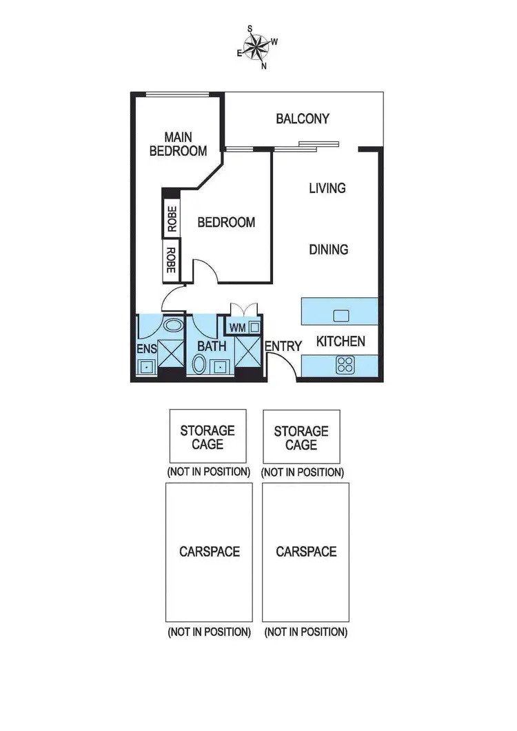 Floorplan of Homely apartment listing, 505/277-279 Centre Road, Bentleigh VIC 3204