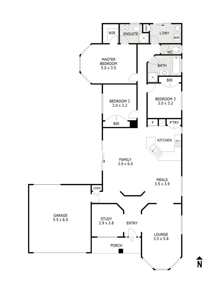 Floorplan of Homely house listing, 7 Chocolate Lily Court, Wallan VIC 3756