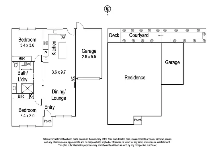 Floorplan of Homely unit listing, 1/19 Harker Street, Alphington VIC 3078
