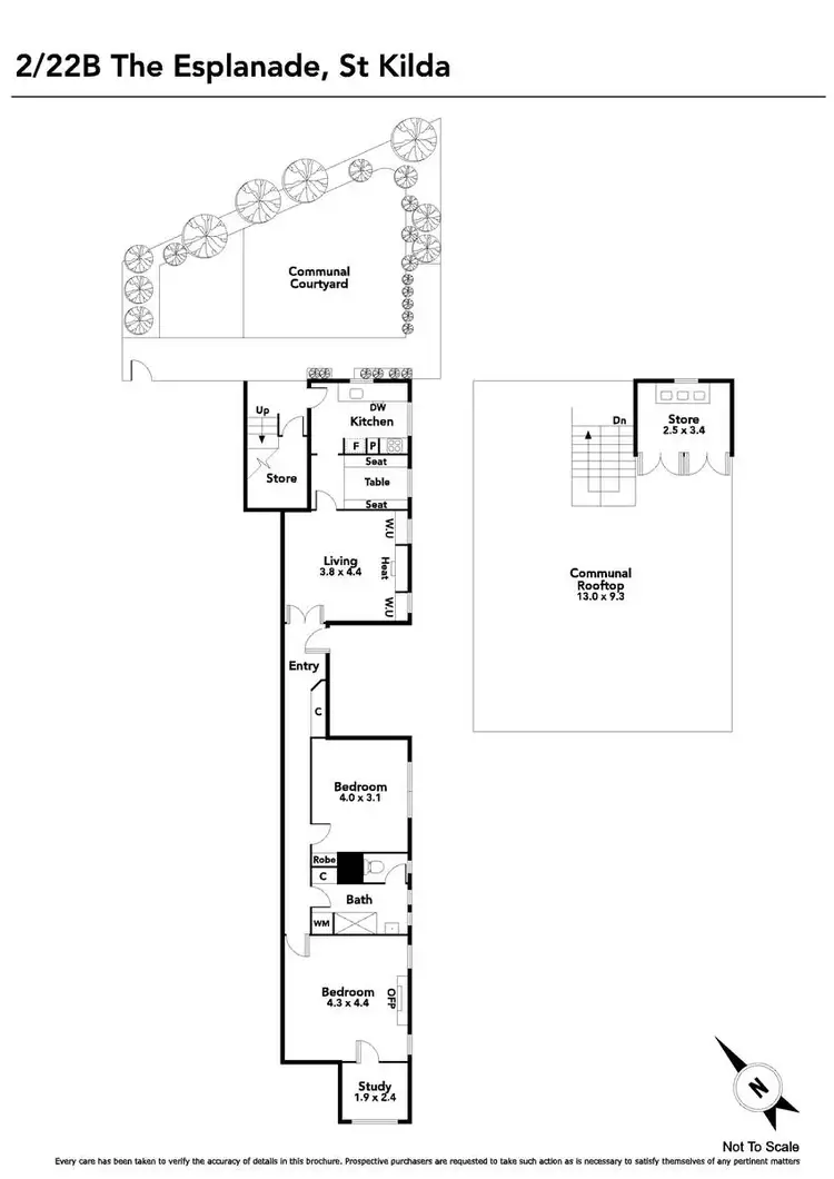 Floorplan of Homely apartment listing, 2/22B The Esplanade, St Kilda VIC 3182