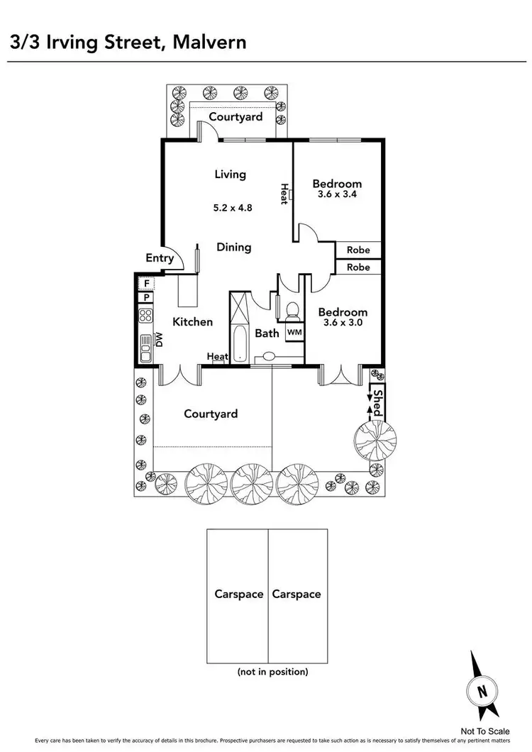 Floorplan of Homely apartment listing, 3/3 Irving Street, Malvern VIC 3144