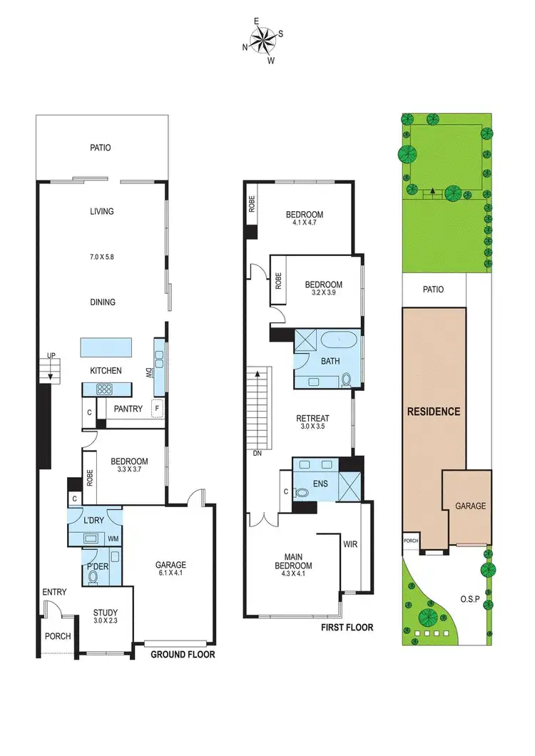 Floorplan of Homely townhouse listing, 52A Brady Road, Bentleigh East VIC 3165