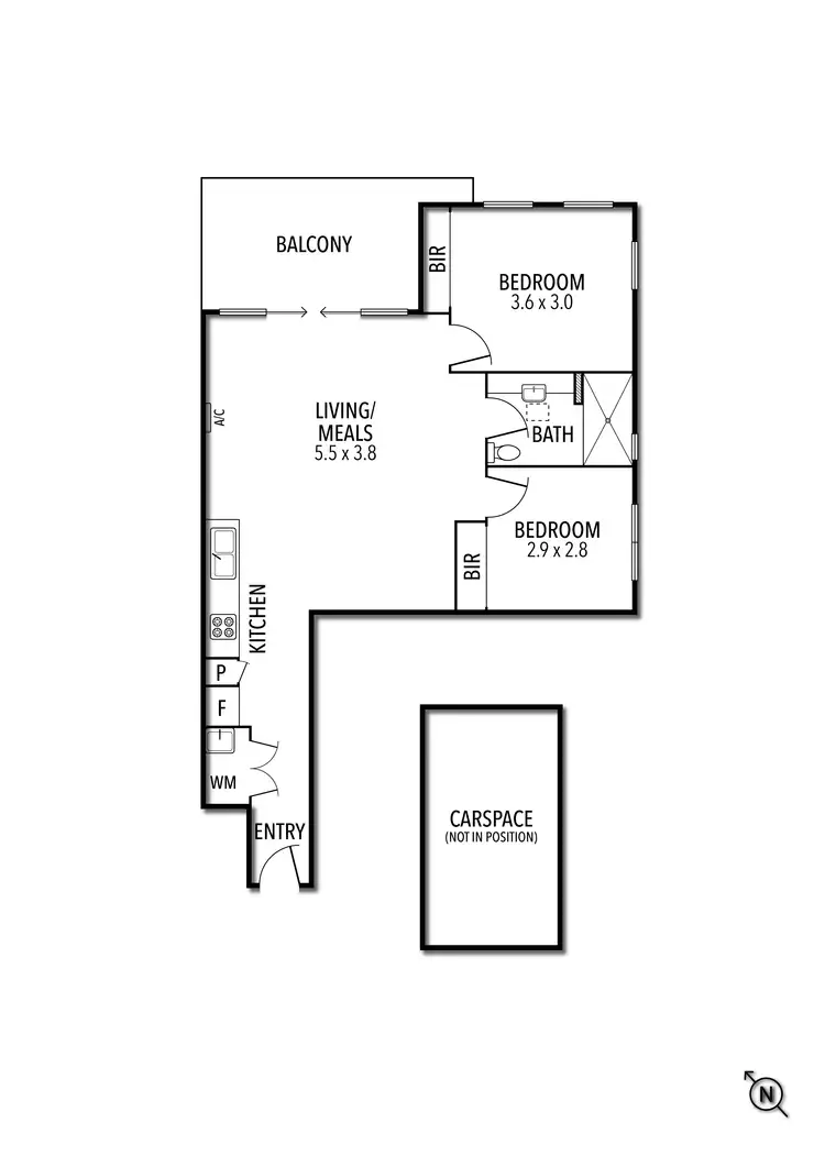 Floorplan of Homely unit listing, 11/8 Short Street, Northcote VIC 3070
