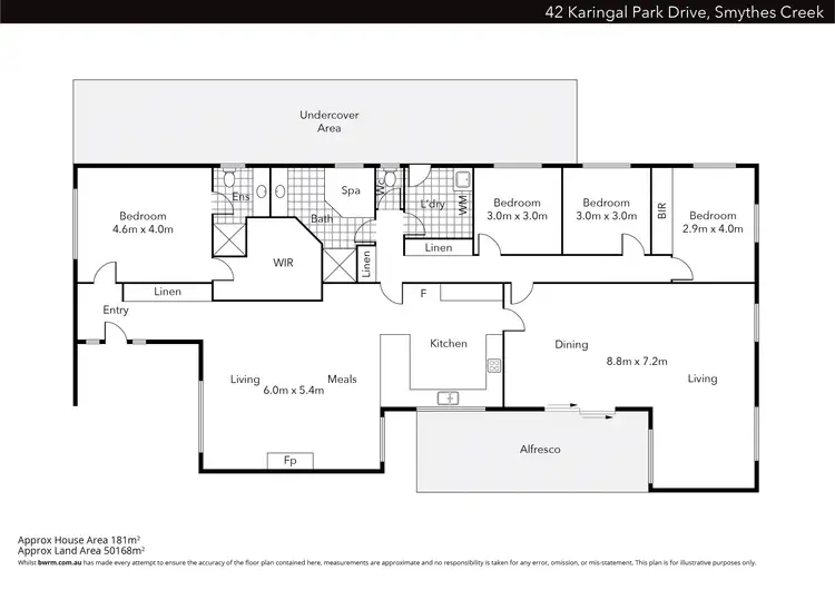Floorplan of Homely house listing, 42 Karingal Park Drive, Smythes Creek VIC 3351