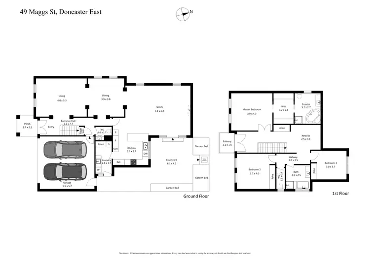 Floorplan of Homely house listing, 49 Maggs Street, Doncaster East VIC 3109