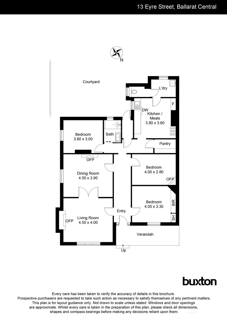 Floorplan of Homely house listing, 13 Eyre Street, Ballarat Central VIC 3350