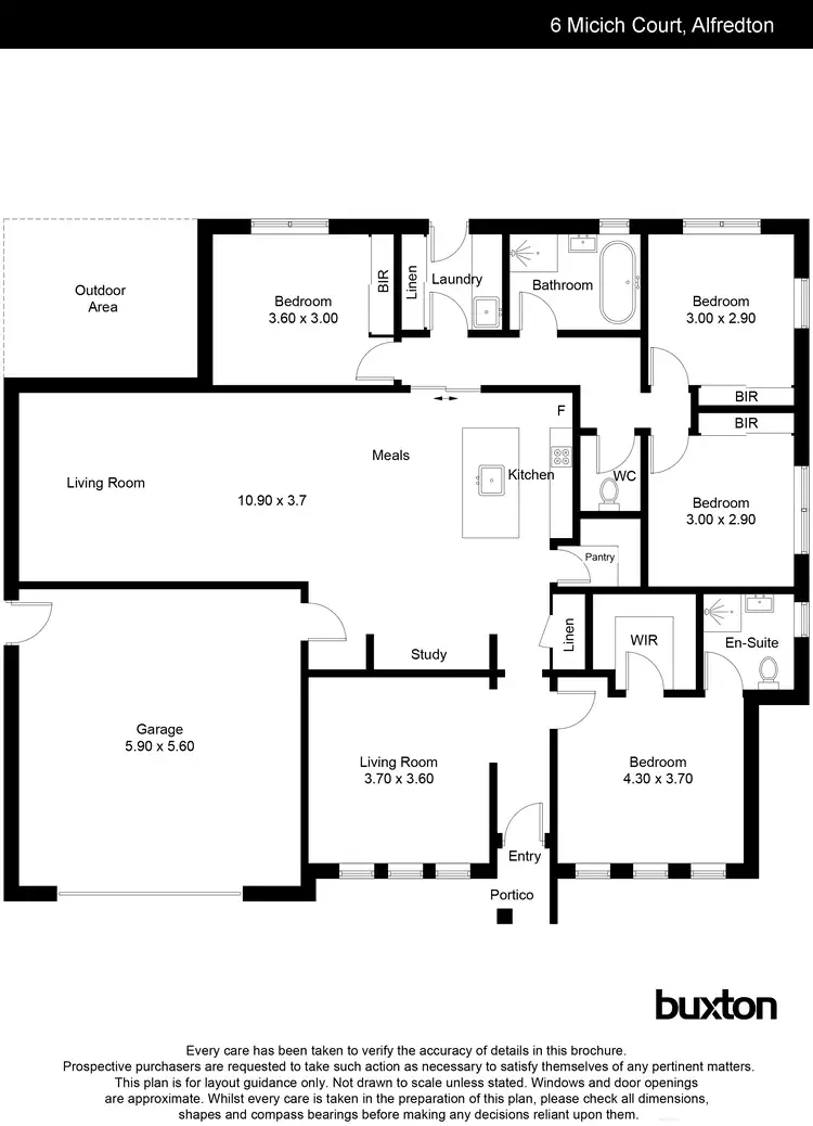 Floorplan of Homely house listing, 6 Micich Court, Alfredton VIC 3350
