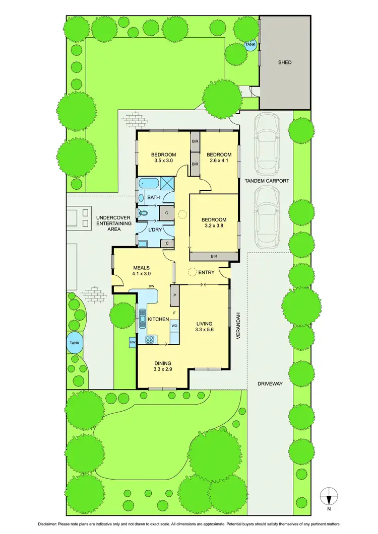 Floorplan of Homely house listing, 6 Coringa Close, Vermont VIC 3133
