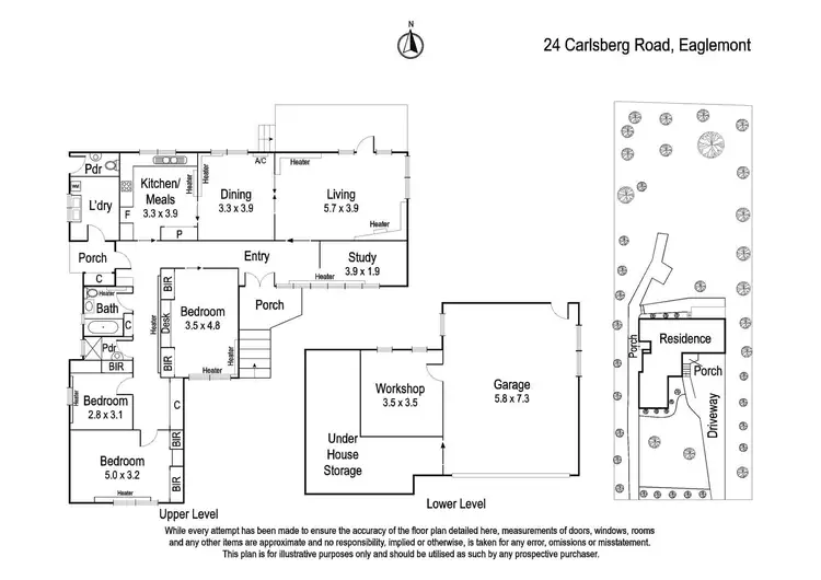 Floorplan of Homely house listing, 24 Carlsberg Road, Eaglemont VIC 3084