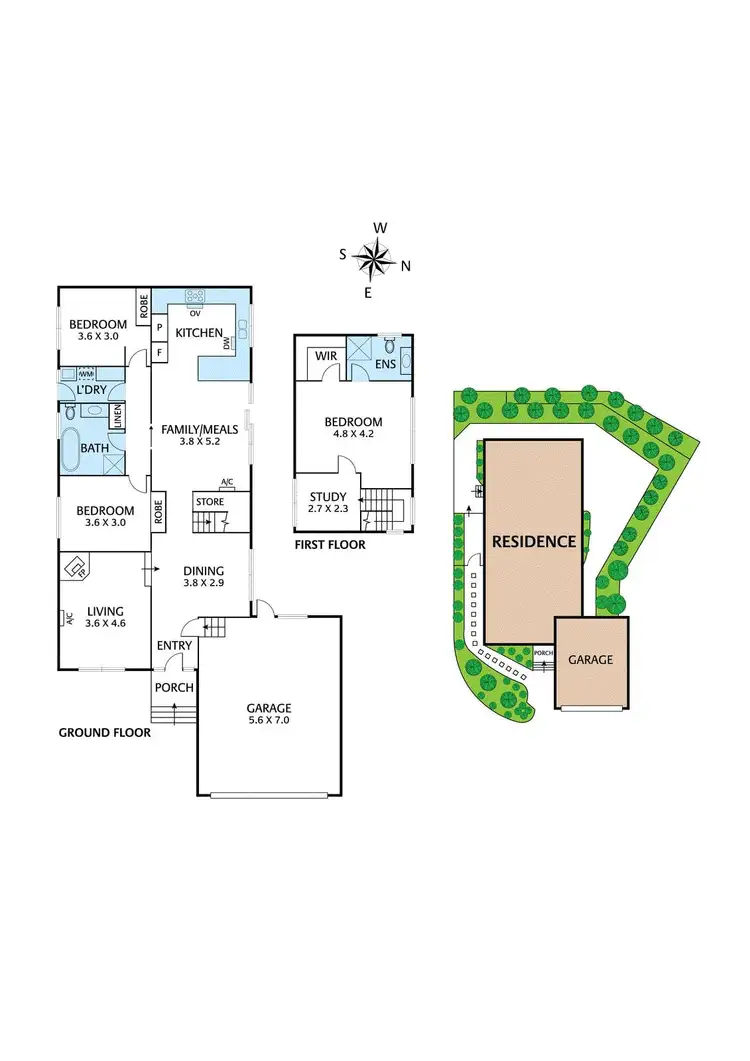 Floorplan of Homely townhouse listing, 2/3 Carmen Close, Eltham VIC 3095