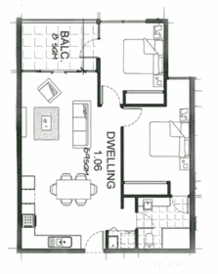 Floorplan of Homely apartment listing, 106/115 Poath Road, Murrumbeena VIC 3163