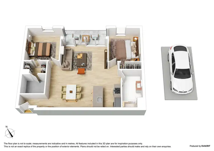 Floorplan of Homely apartment listing, 181/88 Southbank Boulevard, Southbank VIC 3006
