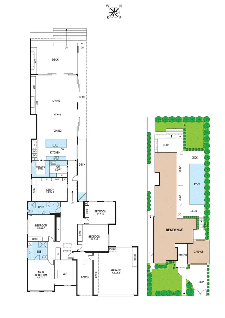 Floorplan of Homely house listing, 69 Wright Street, Mckinnon VIC 3204