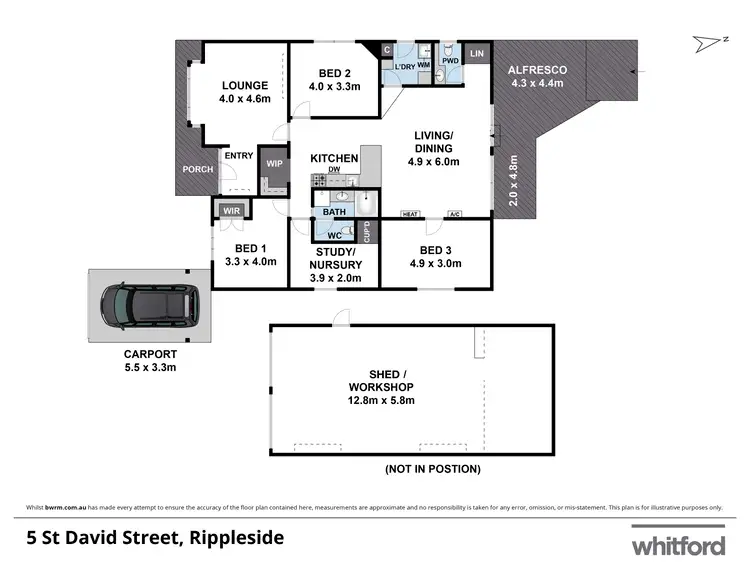 Floorplan of Homely house listing, 5 St David Street, Rippleside VIC 3215