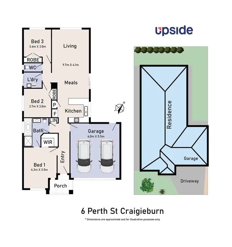 Floorplan of Homely house listing, 6 Perth Street, Craigieburn VIC 3064
