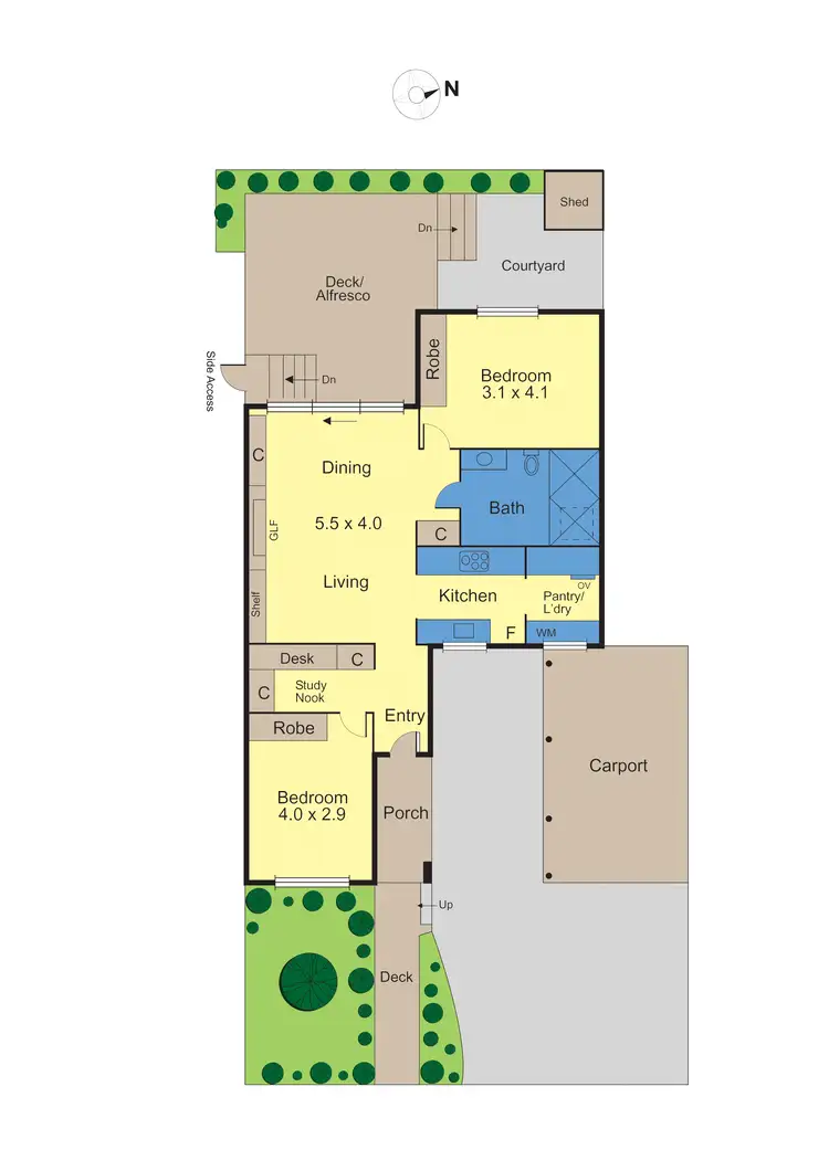 Floorplan of Homely unit listing, 3/13 Milton Street, Canterbury VIC 3126