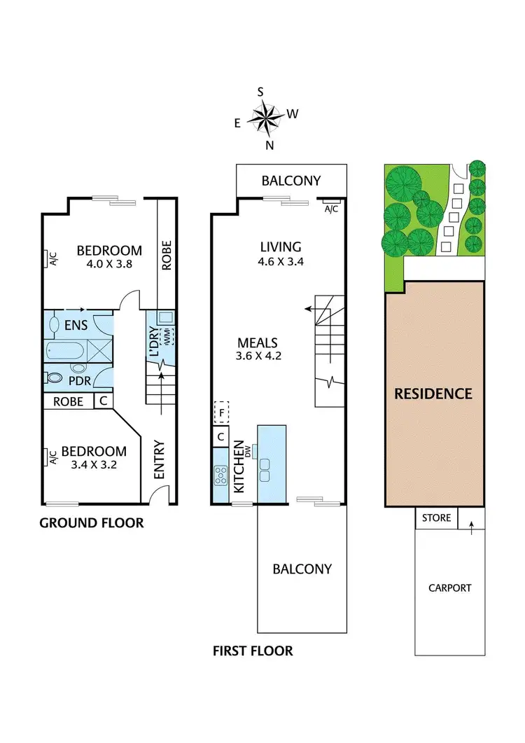 Floorplan of Homely townhouse listing, 17/91 Bridge Street, Eltham VIC 3095