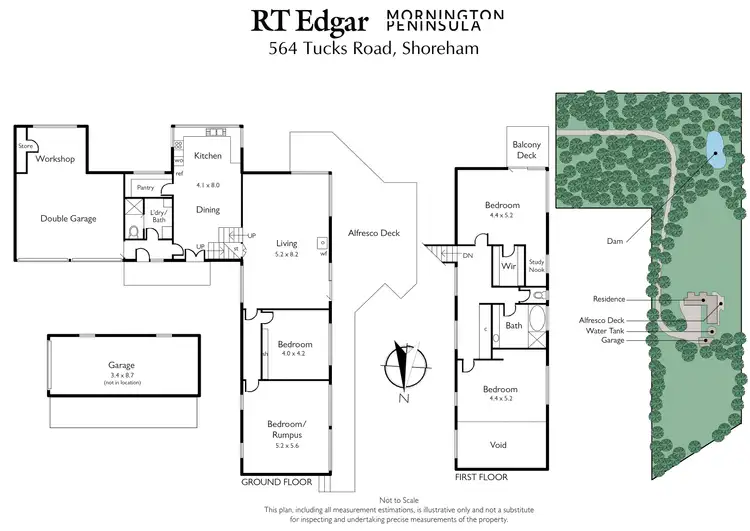 Floorplan of Homely rural property listing, 564 Tucks Road, Shoreham VIC 3916