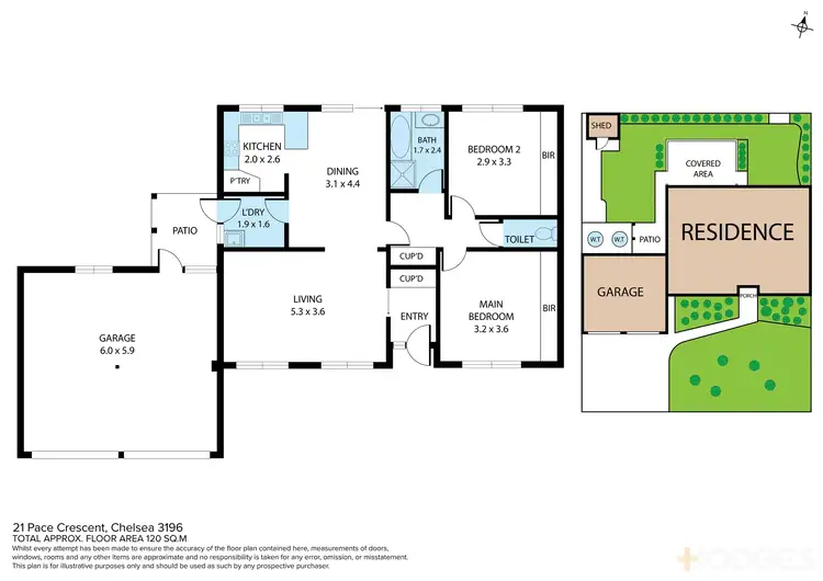 Floorplan of Homely house listing, 21 Pace Crescent, Chelsea VIC 3196