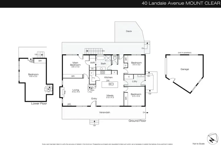 Floorplan of Homely house listing, 40 Landale Avenue, Mount Clear VIC 3350
