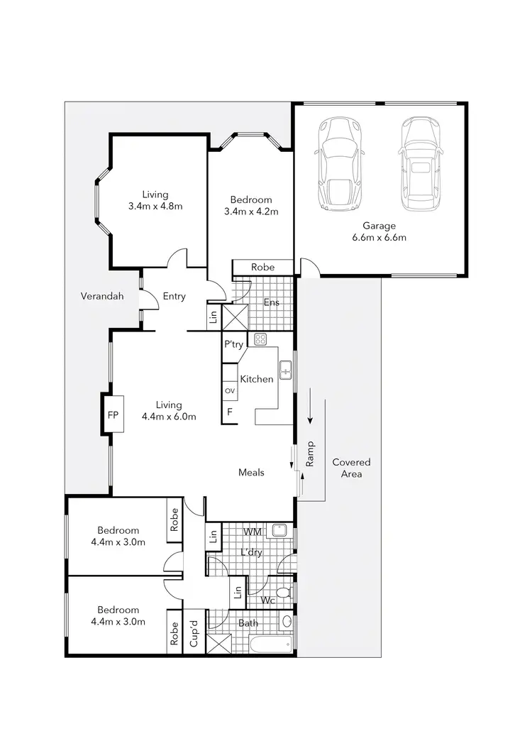 Floorplan of Homely house listing, 27 Harding Grove, Cardigan Village VIC 3352