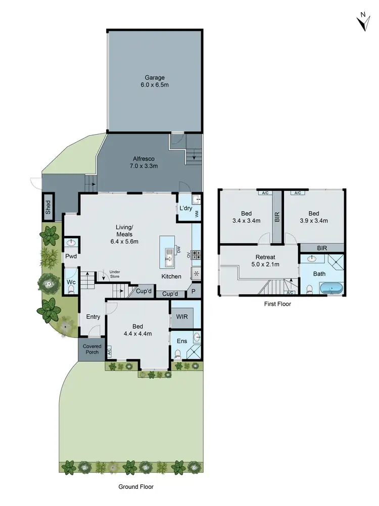 Floorplan of Homely townhouse listing, 1/138 Ferntree Gully Road, Oakleigh East VIC 3166