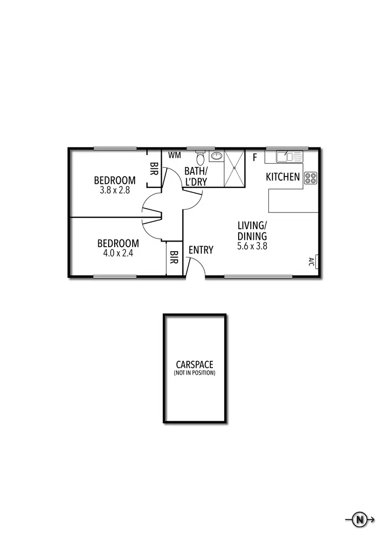 Floorplan of Homely apartment listing, 10/35 Hampton Parade, West Footscray VIC 3012