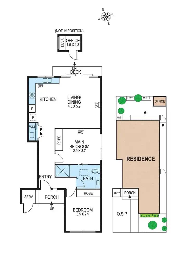 Floorplan of Homely unit listing, 1B Caleb Street, Bentleigh East VIC 3165