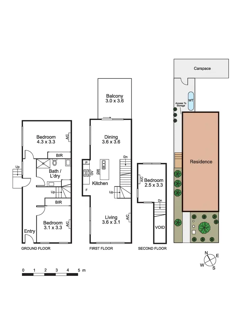 Floorplan of Homely townhouse listing, 2/40 Murray Street, Brunswick West VIC 3055