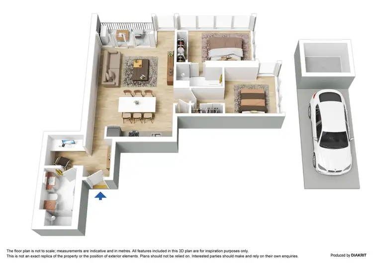 Floorplan of Homely apartment listing, 3613/151 City Road, Southbank VIC 3006