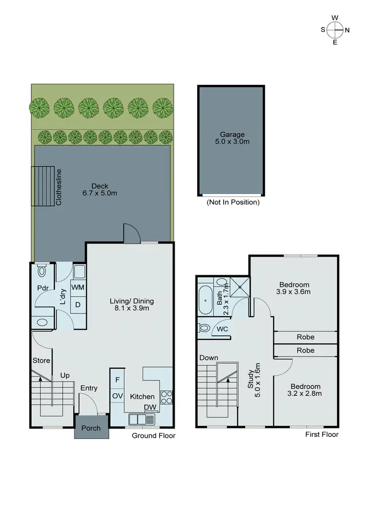 Floorplan of Homely townhouse listing, 7/736 Warrigal Road, Malvern East VIC 3145